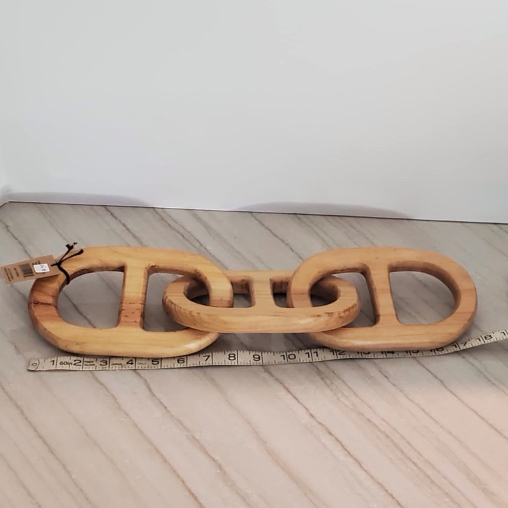NEW CREATIVE CO-OP wood chain decor - Picture 2 of 4